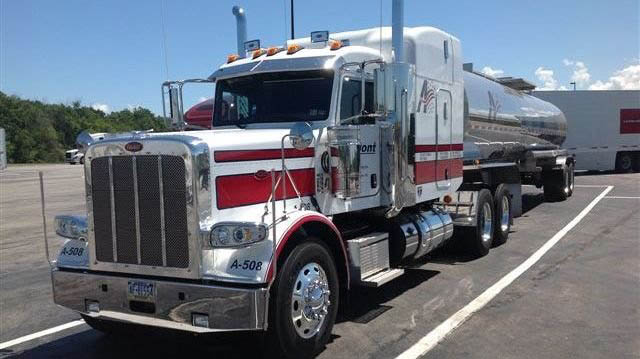 Alpont Transportation bulk tanker is shown here.